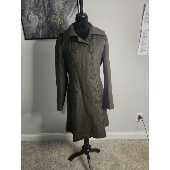 JLO by Jennifer Lopez Olive Green Military Style Coat – Size M - Picture 1 of 4